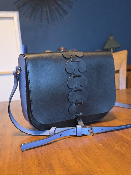 kate spade Handbags - Kate Spade Nadine Woven Spade Medium Flap Shoulder Bag